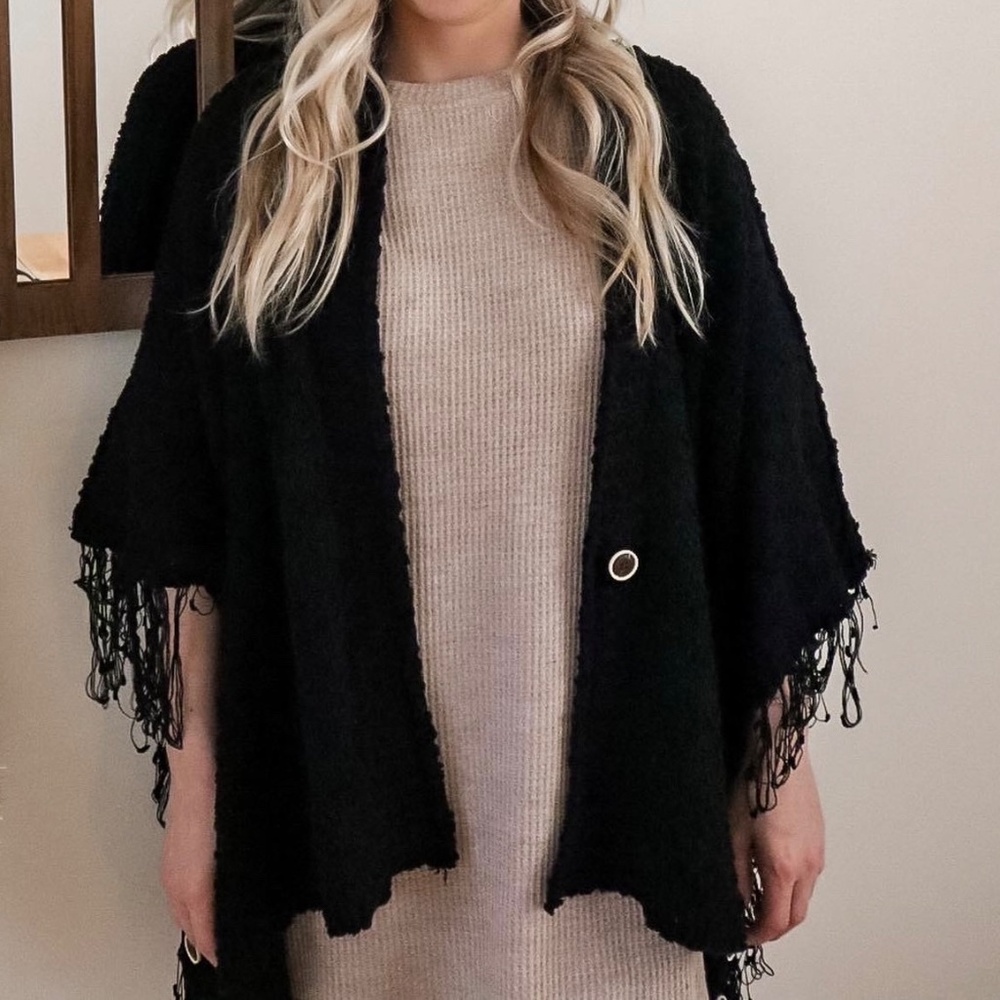 POL Distressed Sweater Cardigan NWT